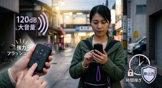 防犯グッズおすすめランキング｜女性の持ち歩き・夜道・一人暮らし対策を紹介の画像