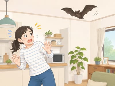 家にコウモリが入ってきた！実際に追い出した体験談と正しい対処法を紹介の画像